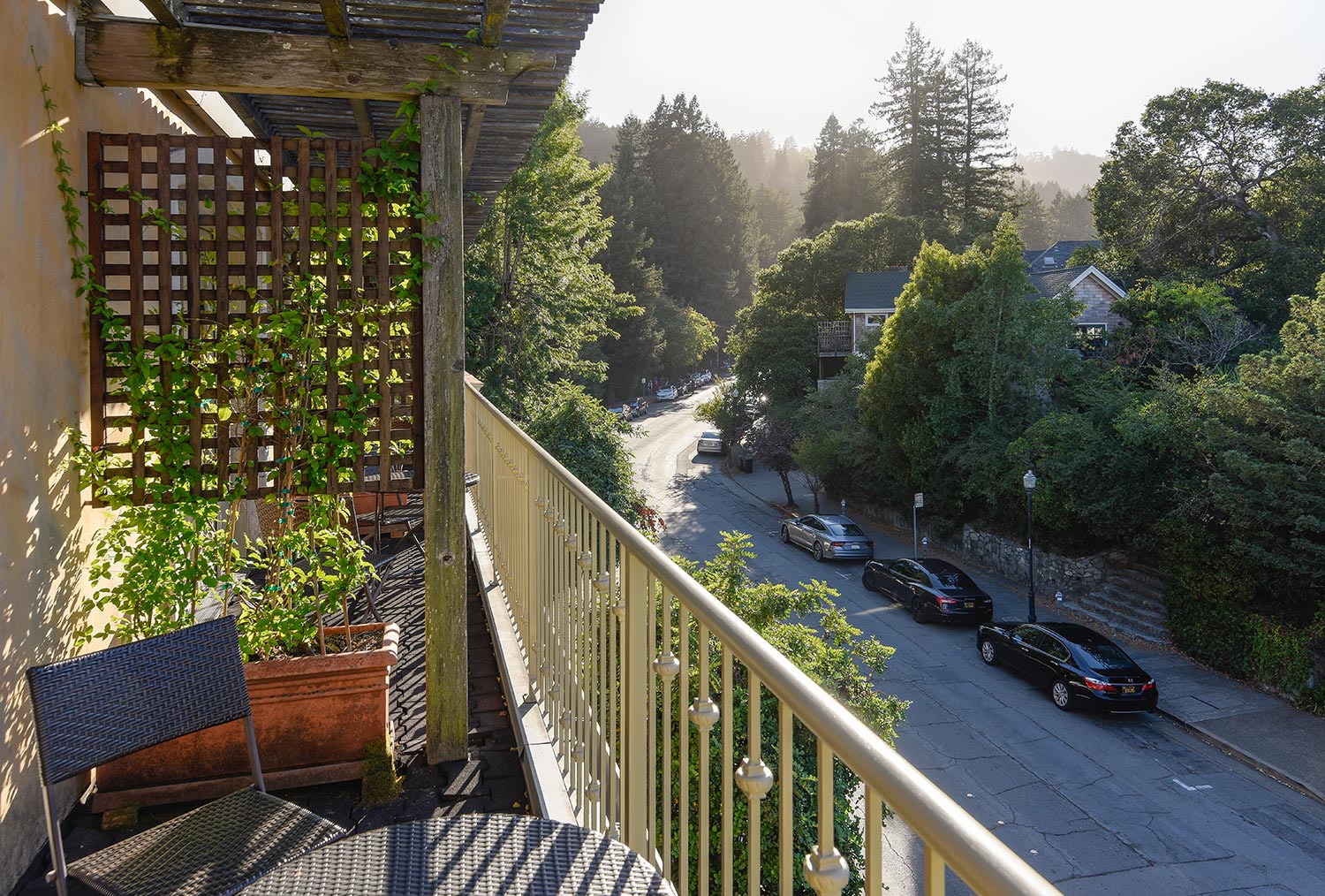 Mill Valley Inn Best Hotel In Mill Valley Boutique Hotel   Main Balcony 